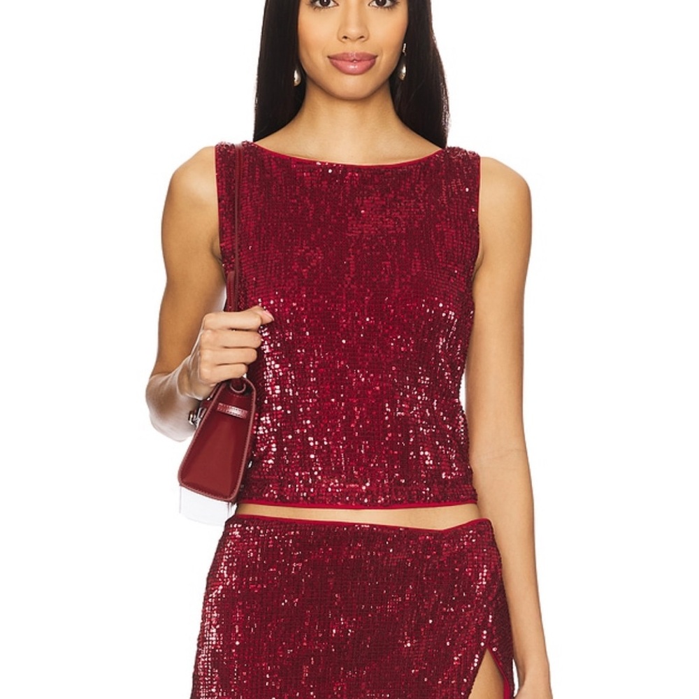 Selma Top in Oxblood by Lovers and Friends